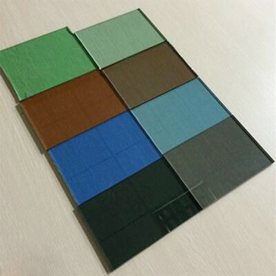 สีเขียวอ่อน สีเขียวมืด สีน้ําเงินมืด สีดํา กระจกหมึก สีกระจกแข็งตัดตามขนาด 3 มม. 4 มม. 5 มม. 6 มม. 8 มม. 9 มม. 10 มม. 12 มม. 15 มม. 19 มม. กระจกหน้าต่างหมึก